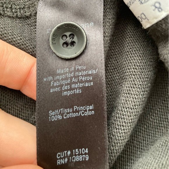 Rag & Bone Men’s Classic Short Sleeve Henley - Picture 5 of 7